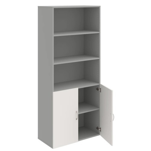 Policová skříň s nízkými dveřmi DRIVE D58003 - výška 185 cm - šířka 80 cm 